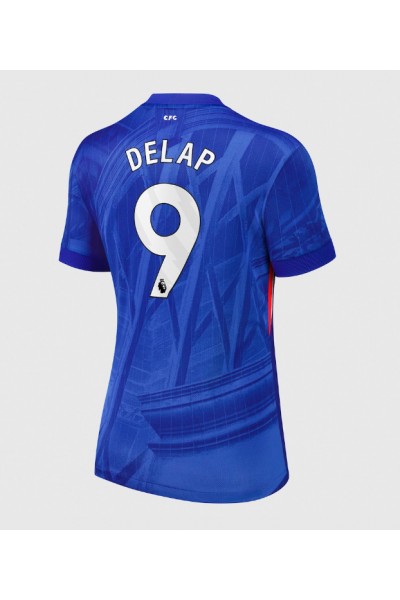 Chelsea Liam Delap #9 Jalkapallovaatteet Naisten Kotipaita 2025-26 Lyhythihainen Chelsea Liam Delap #9 Jalkapallovaatteet Naisten Kotipaita 2025-26 Lyhythihainen